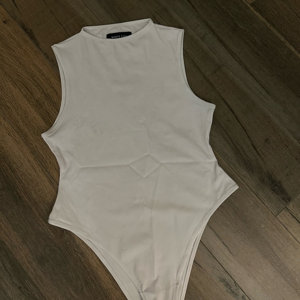 White Sleeveless Bodysuit